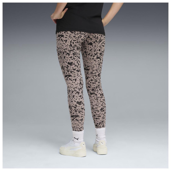Puma Γυναικείο κολάν Essentials Graphics Animal Printed Mid-Rise Leggings